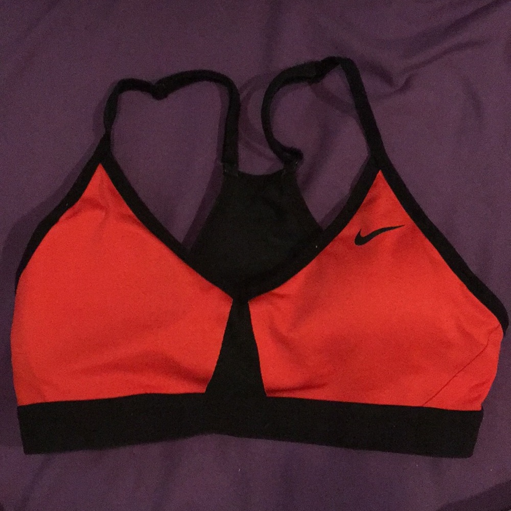 Red Nike bra